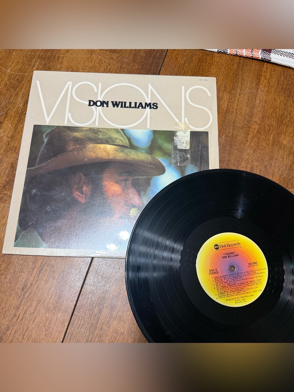 Don Williams Visions Vinyl LP 1977 ABC Dot Records DO-2064 Vintage Country